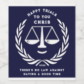 ロースクール卒業パーティギフトワインラベル ワインラベル (シングルラベル)