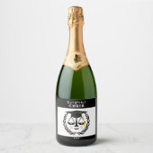 ロースクール卒業パーティーのギフト スパークリングワインラベル (正面)