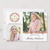 ロースクール卒業フローラ2写真発表 招待状 (正面)