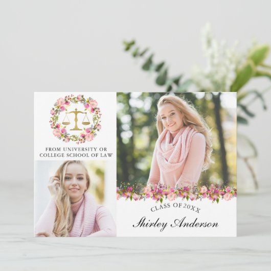 ロースクール卒業フローラ2写真発表 招待状 (スタンド正面)