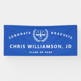 ロースクール卒業ブルーバナー 横断幕