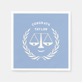 ロースクール卒業レッド スタンダードカクテルナプキン