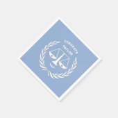 ロースクール卒業レッド スタンダードカクテルナプキン (角)