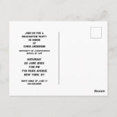 ロースクール卒業党招待状 ポストカード (裏面)