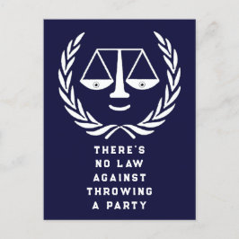 ロースクール卒業党招待状 ポストカード