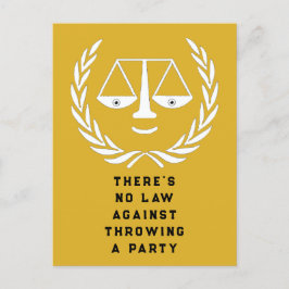 ロースクール卒業党招待状 ポストカード