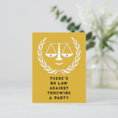 ロースクール卒業党招待状 ポストカード (スタンド正面)