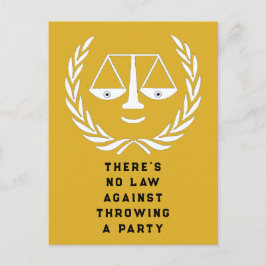 ロースクール卒業党招待状 ポストカード