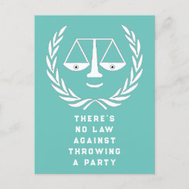 ロースクール卒業党招待状 ポストカード