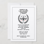 ロースクール卒業党招待状 招待状 (正面)