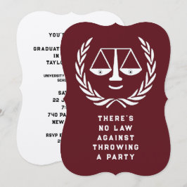 ロースクール卒業党招待状 招待状