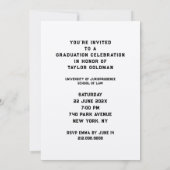 ロースクール卒業党招待状 招待状 (裏面)