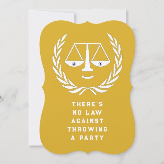 ロースクール卒業党招待状 招待状 (正面)