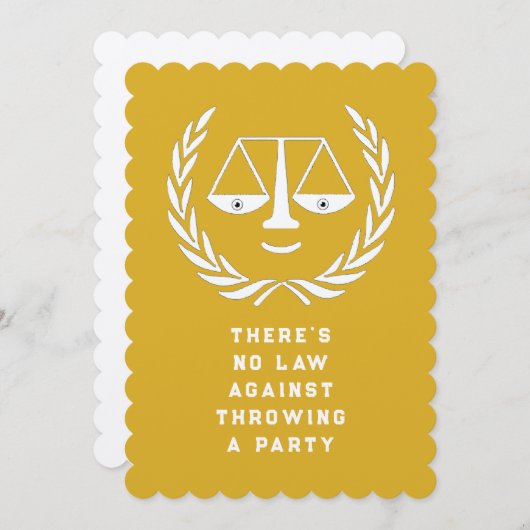 ロースクール卒業党招待状 招待状 (正面/裏面)