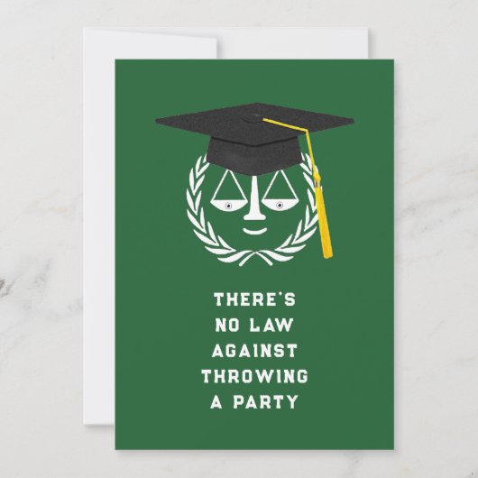 ロースクール卒業党招待状 招待状 (正面)