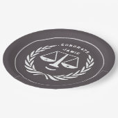 ロースクール卒業党紙プレート ペーパープレート (アングル)