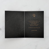 ロースクール卒業写真エレガント。 サンキューカード (内部)