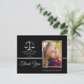 ロースクール卒業名写真ありがとう ポストカード (スタンド正面)