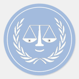 ロースクール卒業弁護士クラシックラウンドステッカー ラウンドシール