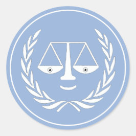 ロースクール卒業弁護士クラシックラウンドステッカー ラウンドシール