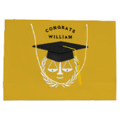 ロースクール卒業弁護士大抱き枕 ラージペーパーバッグ (裏面)