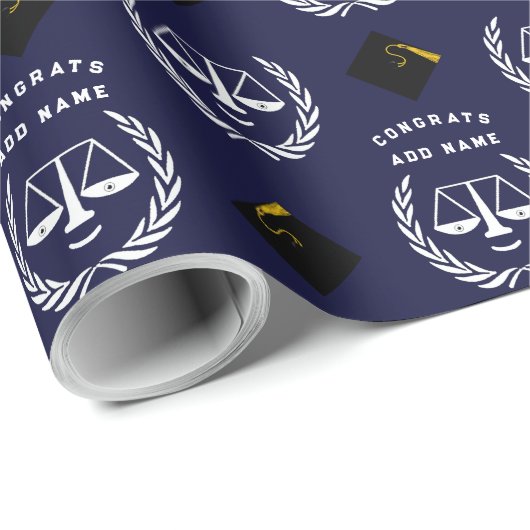 ロースクール卒業式ギフトラッピング紙 ラッピングペーパー (ロールコーナー)