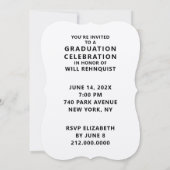 ロースクール卒業招待状 招待状 (裏面)