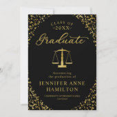 ロースクール卒業発表フォトカード 招待状 (正面)