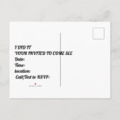 ロースクール卒業発表/招待状 案内ポストカード (裏面)