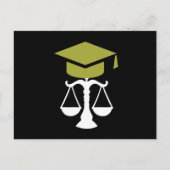 ロースクール卒業発表/招待状 案内ポストカード (正面)