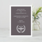 ロースクール卒業発表 案内状 (スタンド正面)