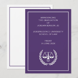 ロースクール卒業発表 案内状