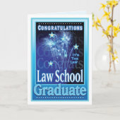 ロースクール卒業祝い花火 カード (黄色い花)