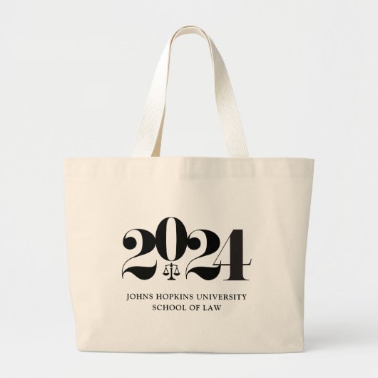 ロースクール卒業祝い ラージトートバッグ (正面)