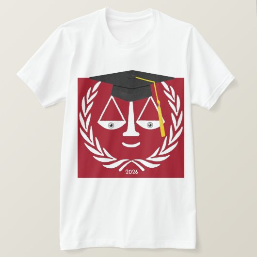 ロースクール卒業祝い Tシャツ (デザイン正面)
