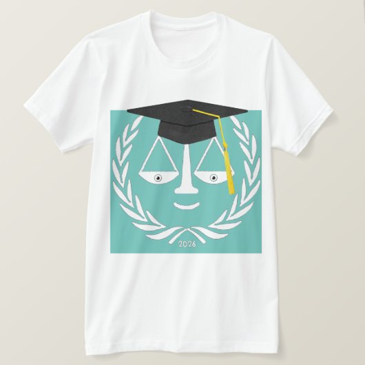 ロースクール卒業祝い Tシャツ (デザイン正面)