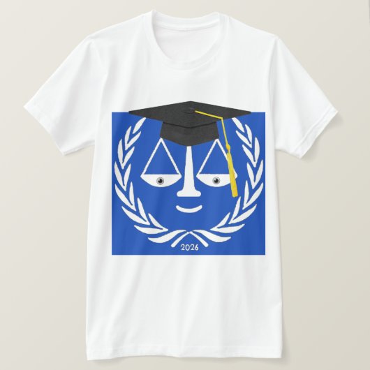 ロースクール卒業祝い Tシャツ (デザイン正面)