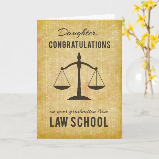 ロースクール卒業祝いSc カード (黄色い花)