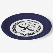 ロースクール卒業紙プレート ペーパープレート (アングル)