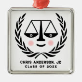 ロースクール卒業記念ギフト メタルオーナメント (正面)