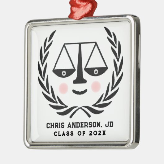 ロースクール卒業記念ギフト メタルオーナメント (左)