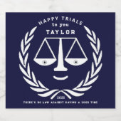 ロースクール卒業2023シャンパンラベル スパークリングワインラベル (シングルラベル)