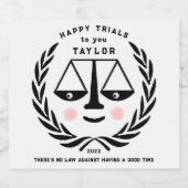 ロースクール卒業2025 スパークリングワインラベル (シングルラベル)