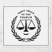 ロースクール卒業2025 スパークリングワインラベル (シングルラベル)