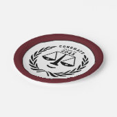 ロースクール卒業2025 ペーパープレート (アングル)