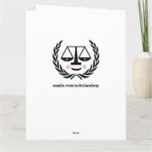 ロースクール卒業 カード (裏面)