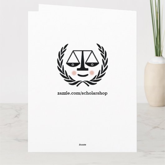 ロースクール卒業 カード (裏面)