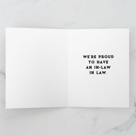 ロースクール卒業 カード (内部)