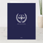 ロースクール卒業 カード (裏面)