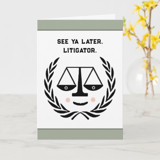 ロースクール卒業 カード (黄色い花)